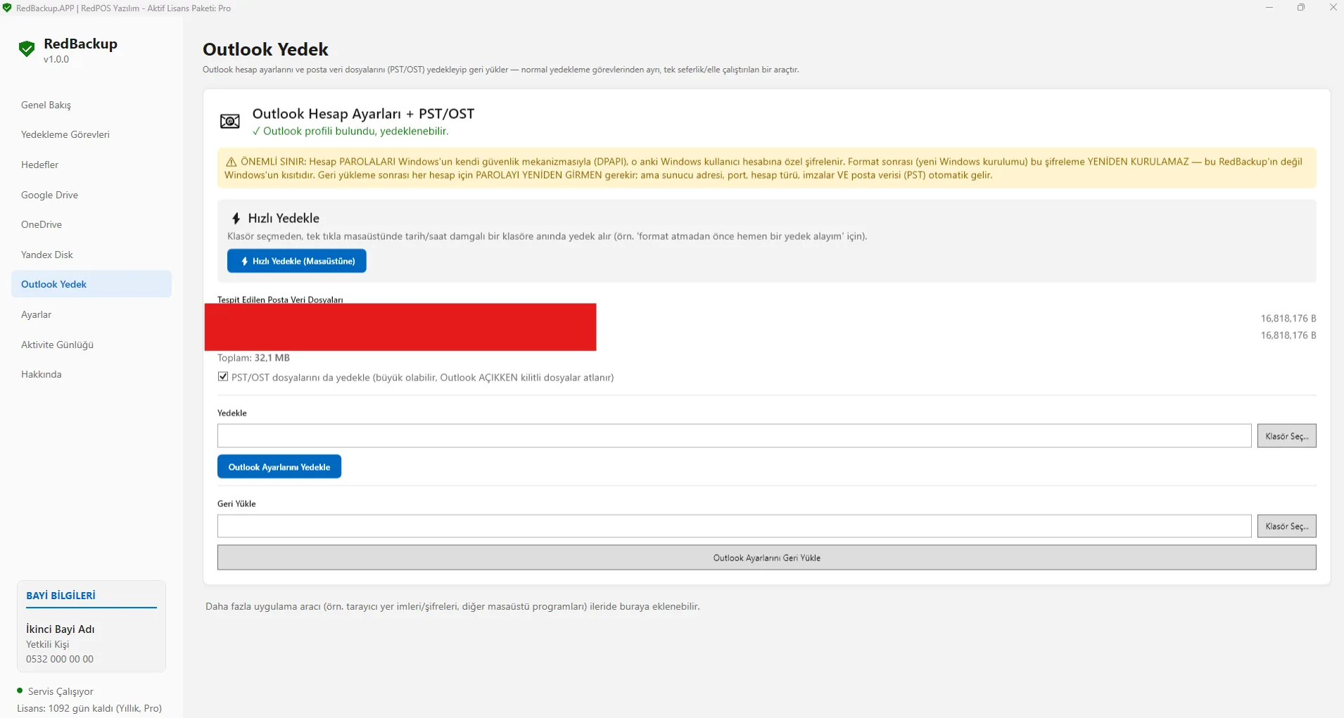 RedBackup APP - PRO